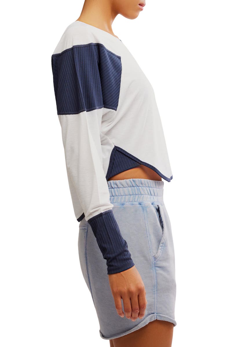 Free People Spotlight Colorblock Long Sleeve Top, Alternate, color,
