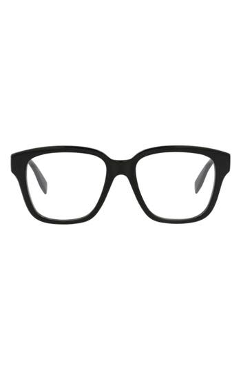 Alexander Mcqueen Mcqueen 52mm Square Optical Glasses In Multi