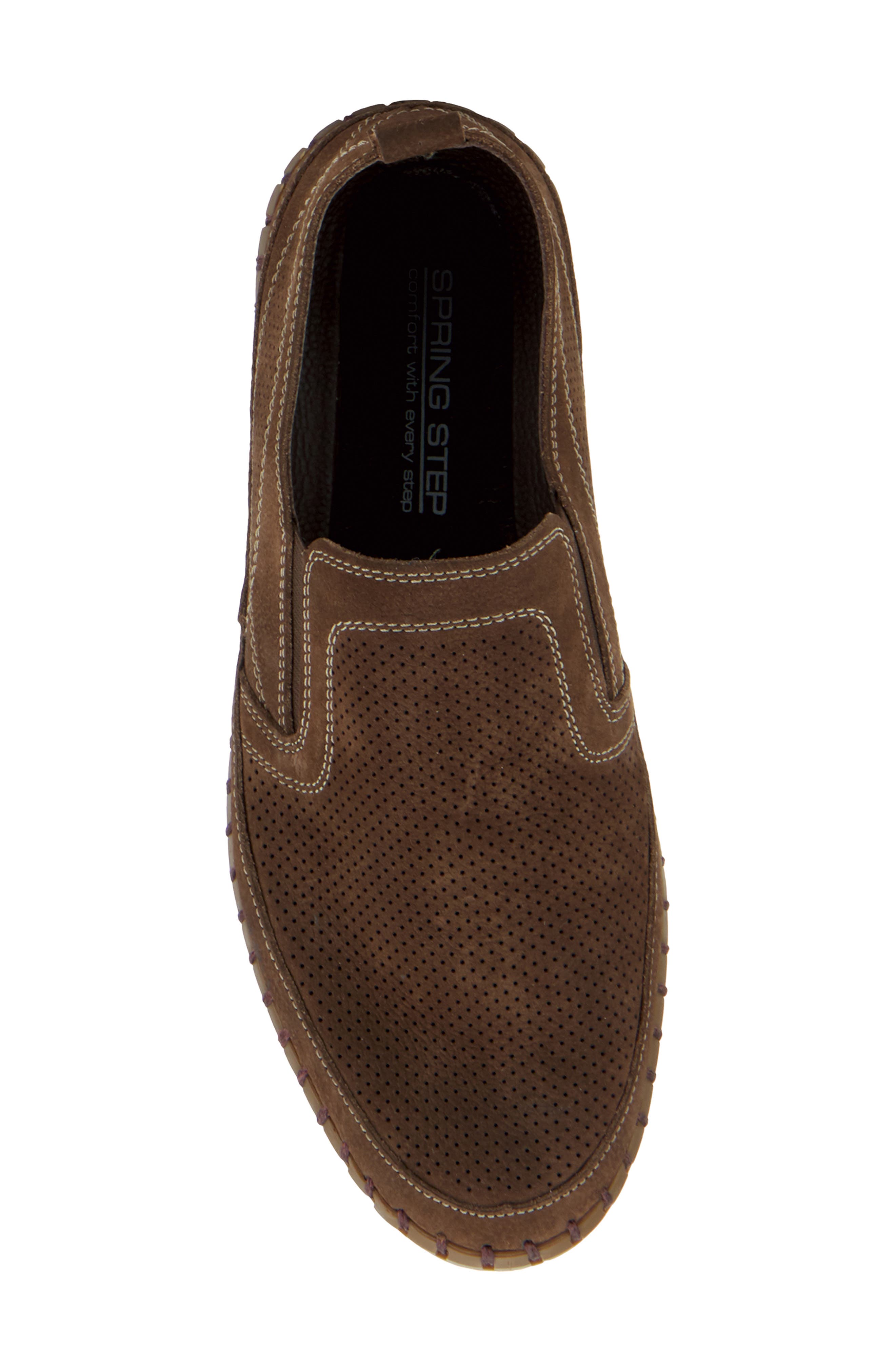 Mateo Slip-On Sneaker, Alternate, color, BROWN NUBUCK