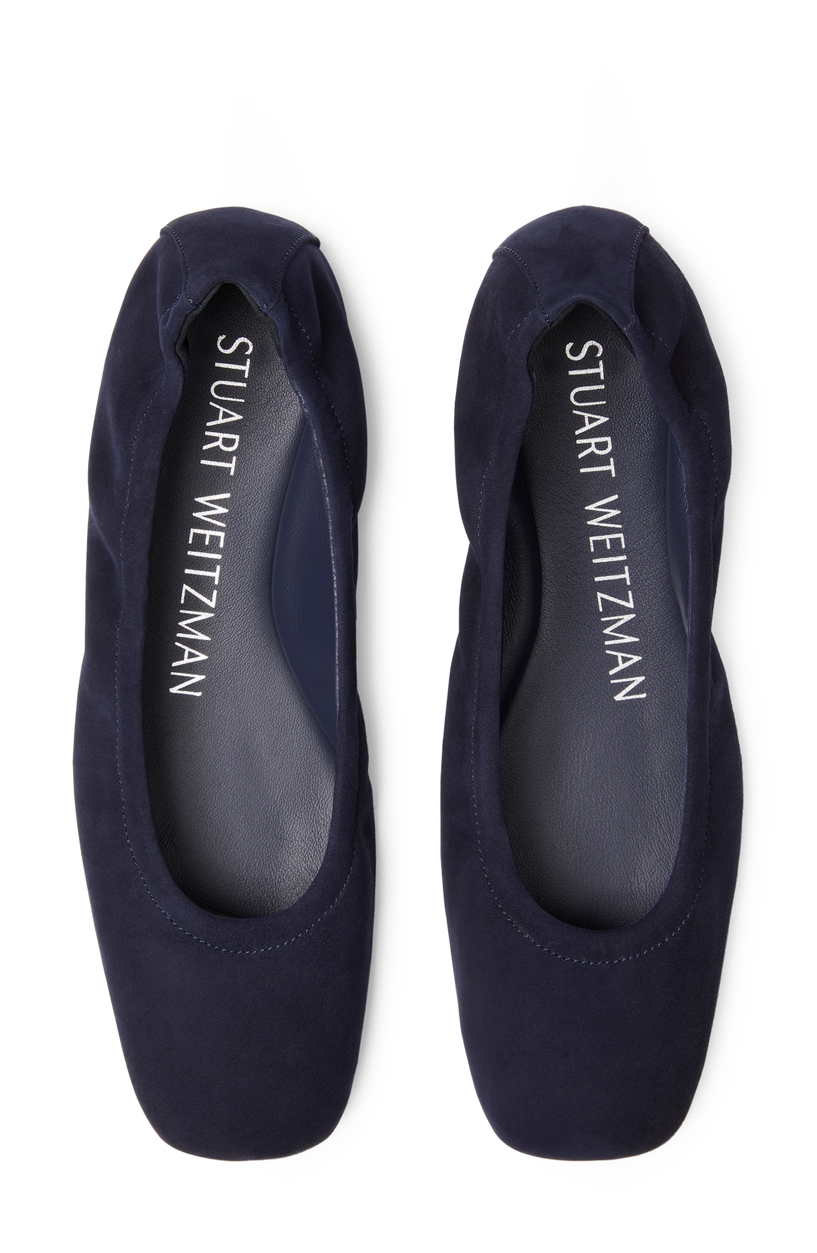 Leather Ballet Flat, Alternate, color, NICE BLUE