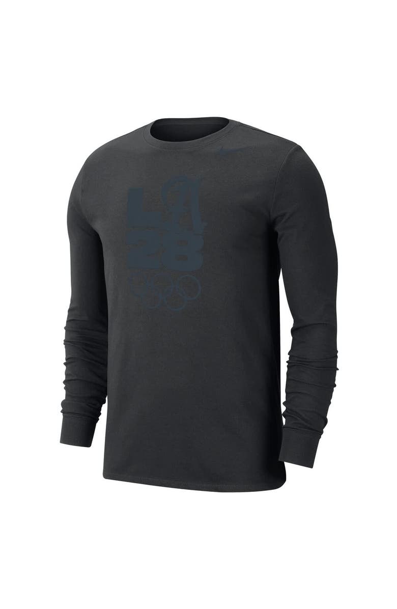 Nike Men's Nike  Black LA28 Summer Olympics Team Issue Velocity Dri-FIT Long Sleeve T-Shirt, Alternate, color, Black