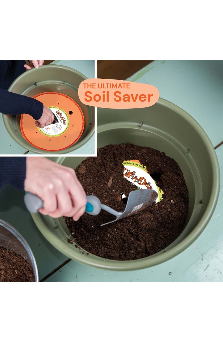 Bloem Upsadaisy Square Planter Insert, Alternate, color, Orange