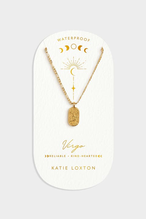 'Virgo' Waterproof Gold Zodiac Necklace