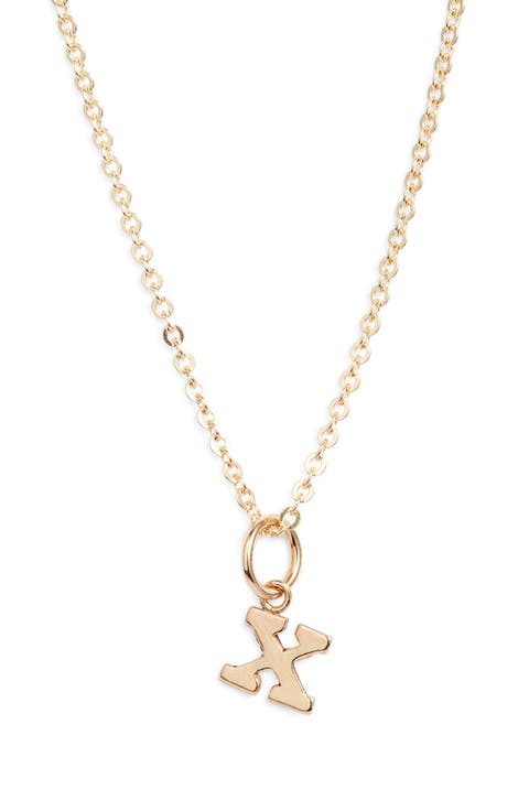Initial Pendant Necklace