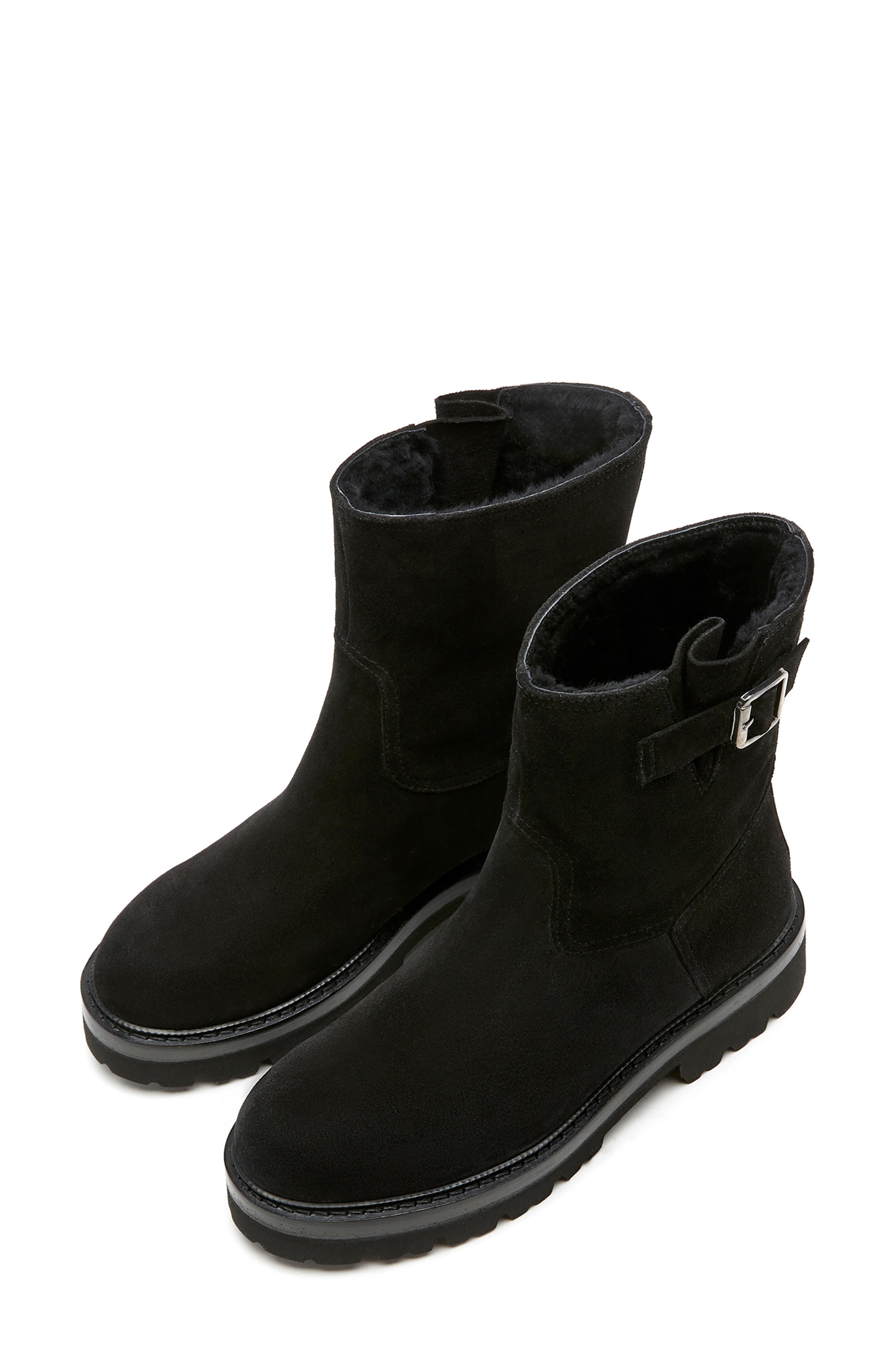 La Canadienne Avril City Dry<sup>™</sup> Shearling Lined Bootie, Alternate, color, Black