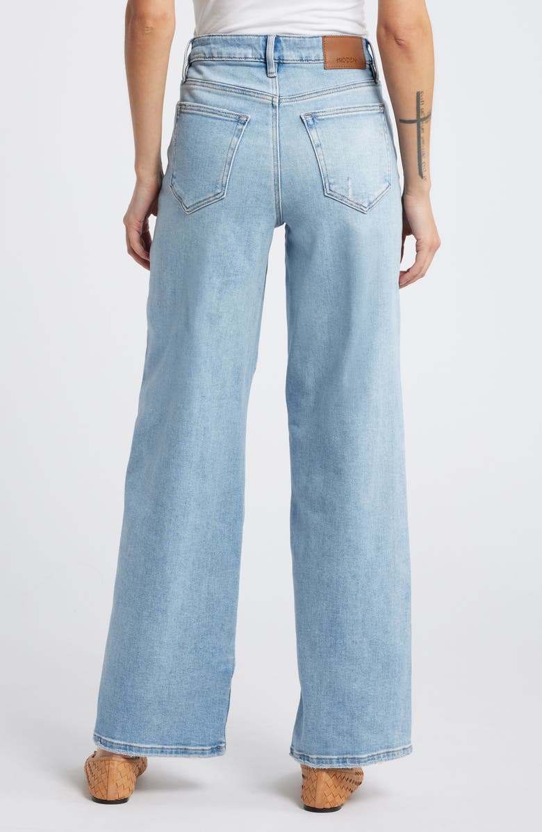 HIDDEN JEANS Diagonal Seam Dad Jeans, Alternate, color, 