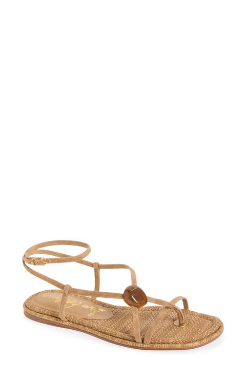 Rillie Stone Embellished Thong Sandal (Women)