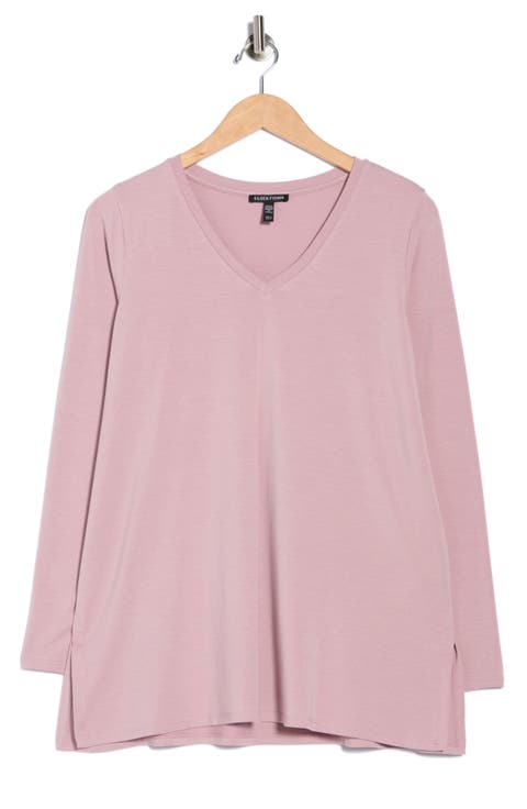 V-Neck Long Sleeve Tunic