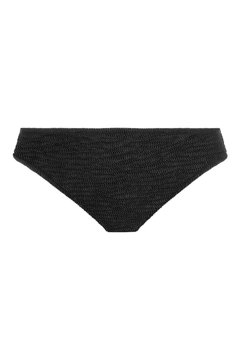 Ibiza Waves High Leg Bikini Bottoms, Alternate, color, BLACK