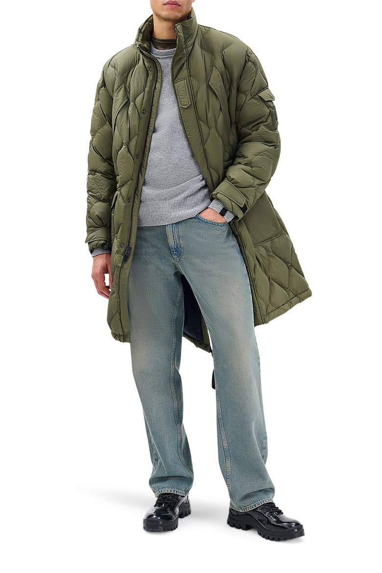 Dane Quilted Down Parka, Alternate, color, DARK OLIVE