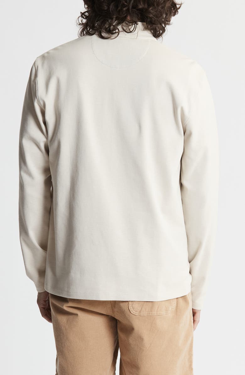 JACHS Stretch Slub Cotton Quarter Zip Pullover, Alternate, color, Beige