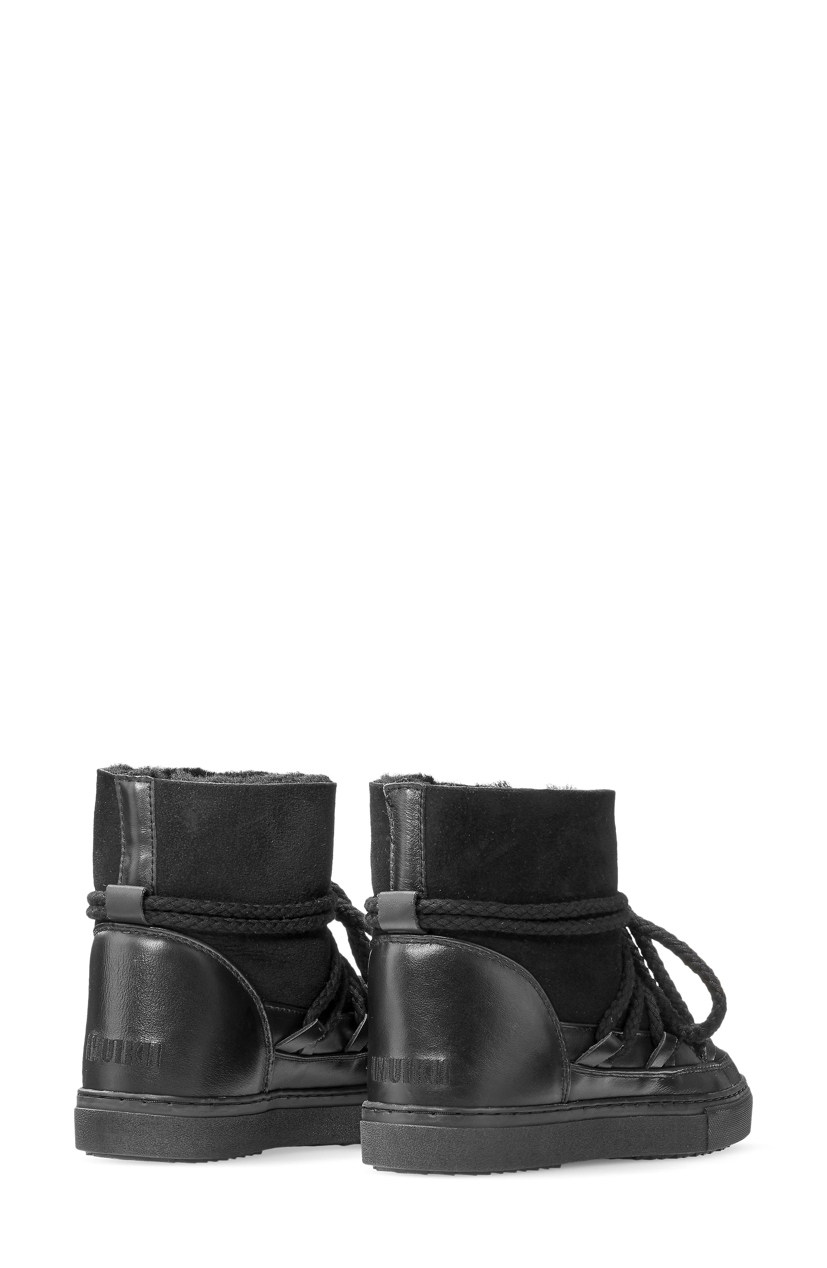 INUIKII Classic Genuine Shearling Lined Sneaker Bootie, Alternate, color, 