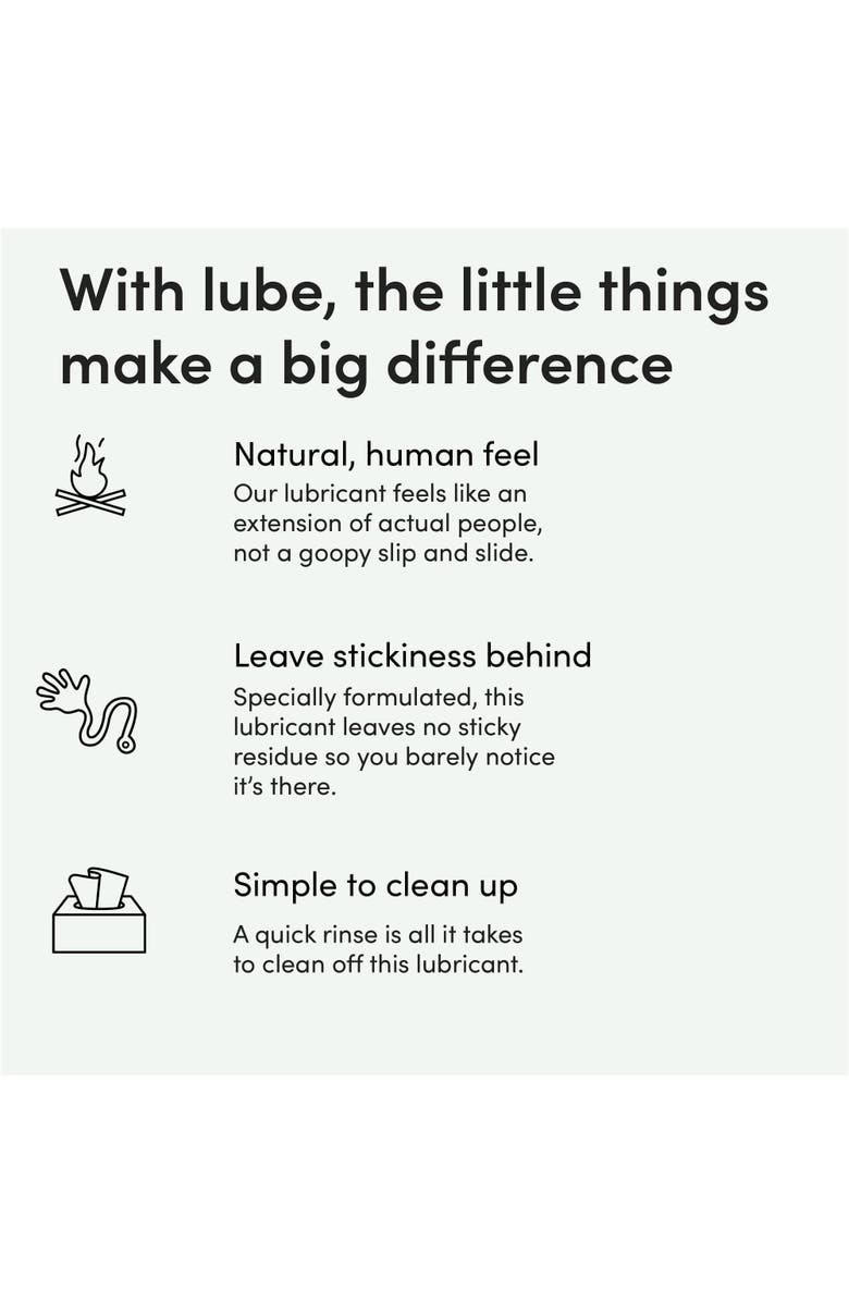 HIMS & HERS Glide Premium Lubricant Water Based, Aloe & Green Tea Infused, Hydrating, pH Balanced, Non Sticky Formula, Alternate, color, Beige