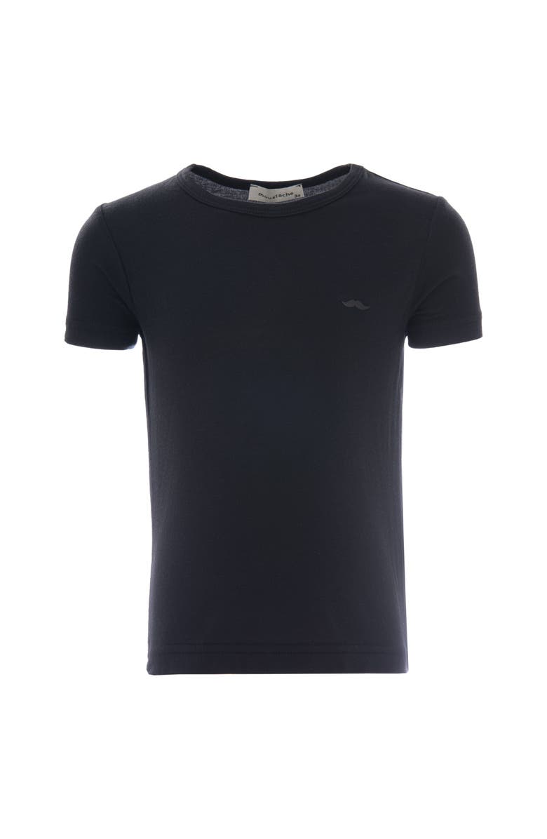 MOUSTACHE Solid T-Shirt, Main, color, Black