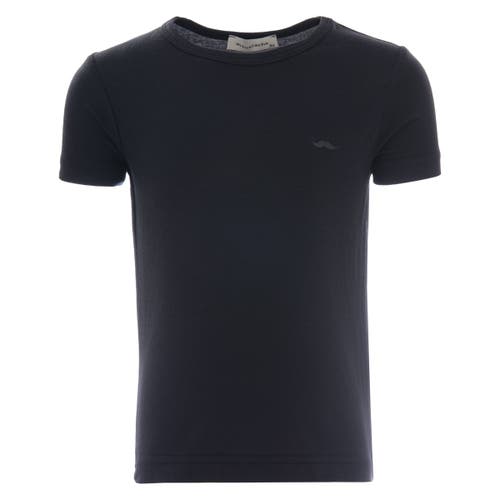 Moustache Logo-print T-shirt In Black