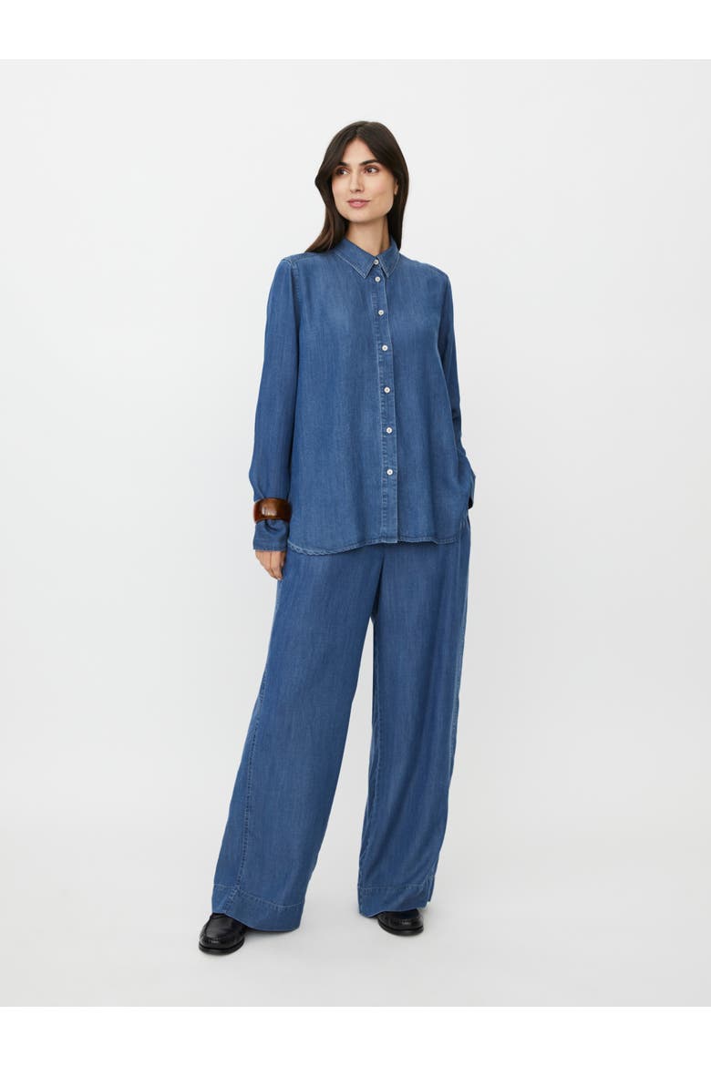 MaIshana Denim Shirt, Alternate, color, Washed Denim