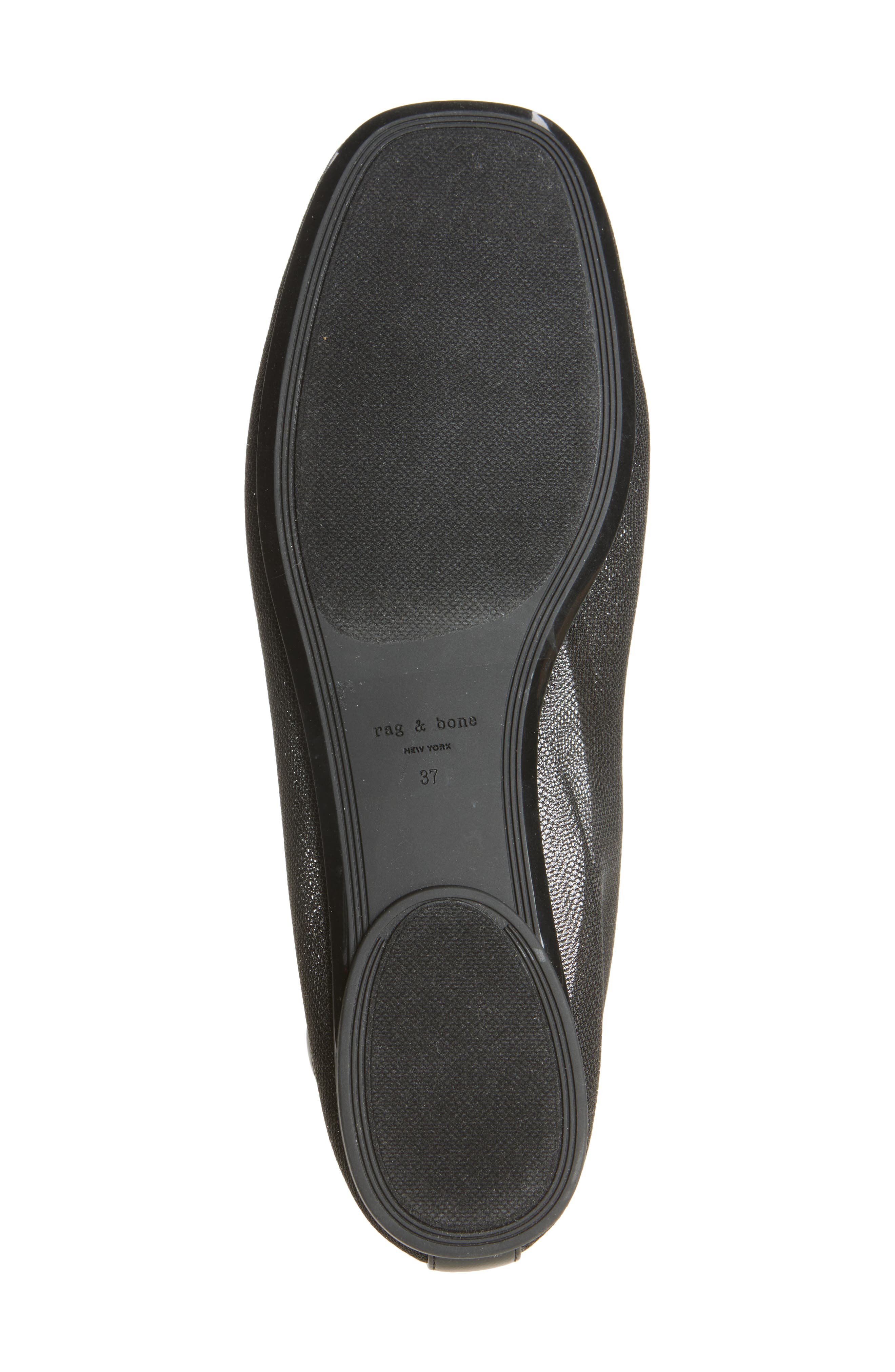 rag & bone <p>Poppi Ballet Flat (Women) </p>, Alternate, color, Black Mesh