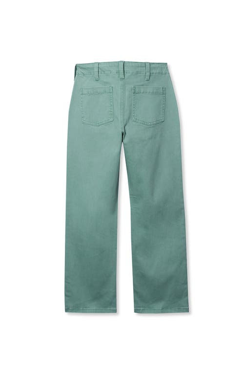 Lands' End Girls Woven Pull On Utility Cargo Pants In Green
