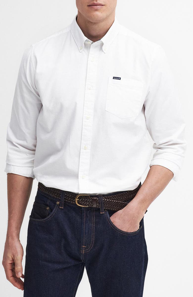 Barbour Marsden Tailored Fit Stretch Cotton Button-Down Shirt, Main, color, 