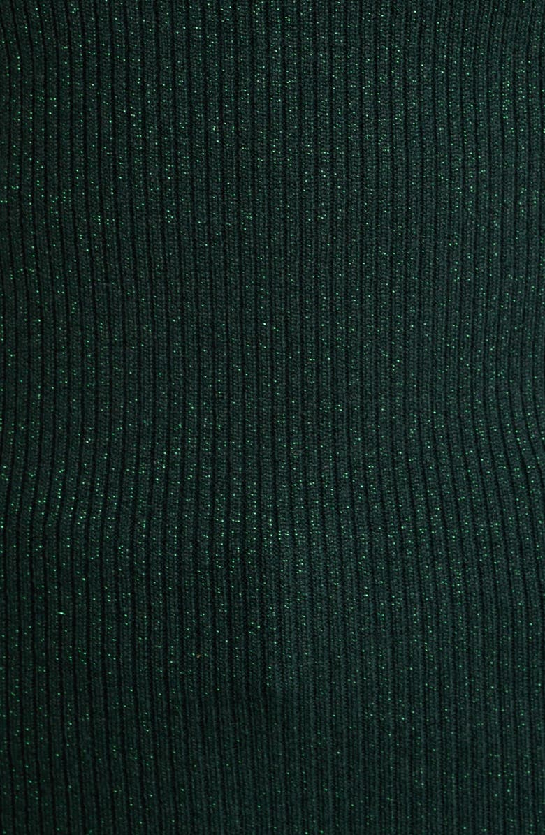 BOSS Fusoni Metallic Mock Nest Sweater Vest, Alternate, color, Court Green Lurex