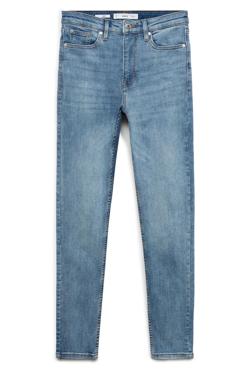 MANGO High Waist Skinny Jeans, Alternate, color, 