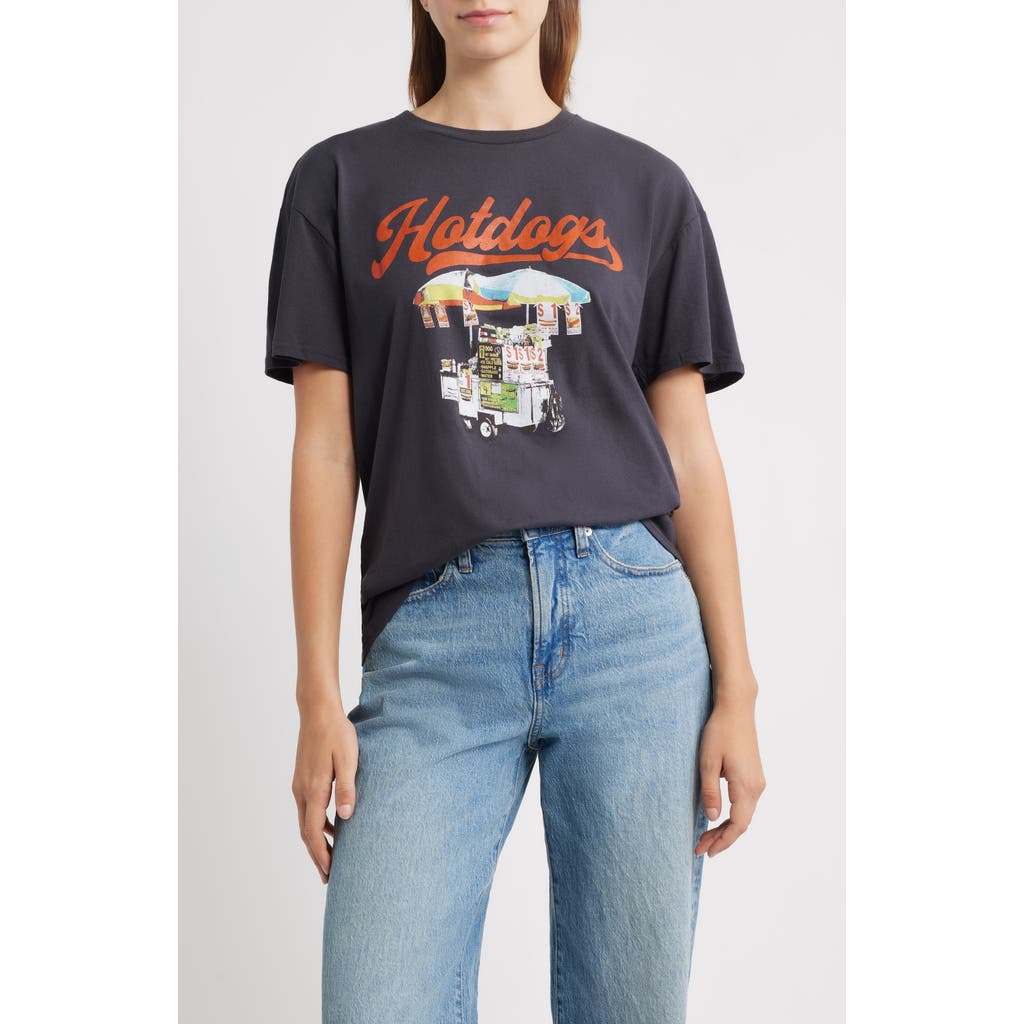 Vinyl Icons Hot Dog Cart Graphic T-shirt In Gray