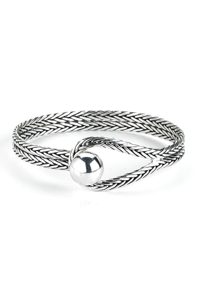 SAMUEL B. Sterling Silver Polished High Ball Buckle Bracelet, Main, color,