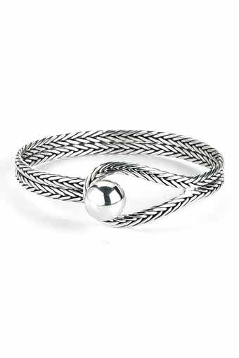 SAMUEL B. Sterling Silver Polished High Ball Buckle Bracelet