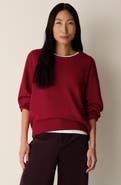 Eileen Fisher Organic Cotton & Recycled Cashmere Crewneck Sweater