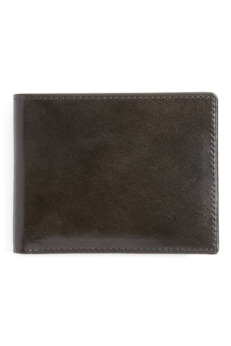 Slimfold Leather Wallet, Main, color, CHARCOAL