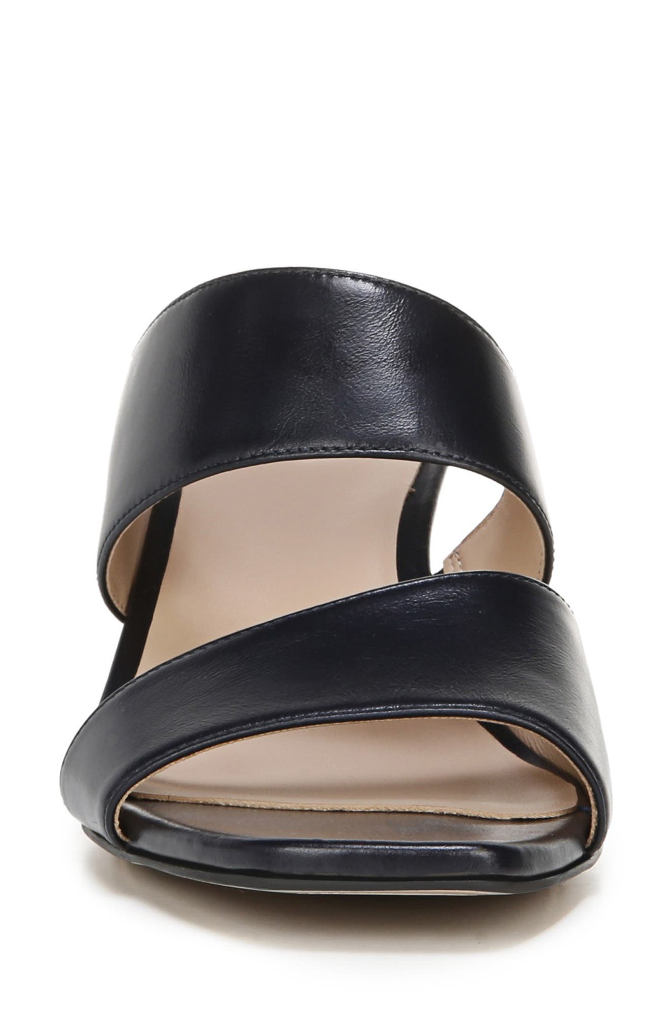 Vennice Wedge Slide Sandal, Alternate, color, FRENCH NAVY PATENT LEATHER