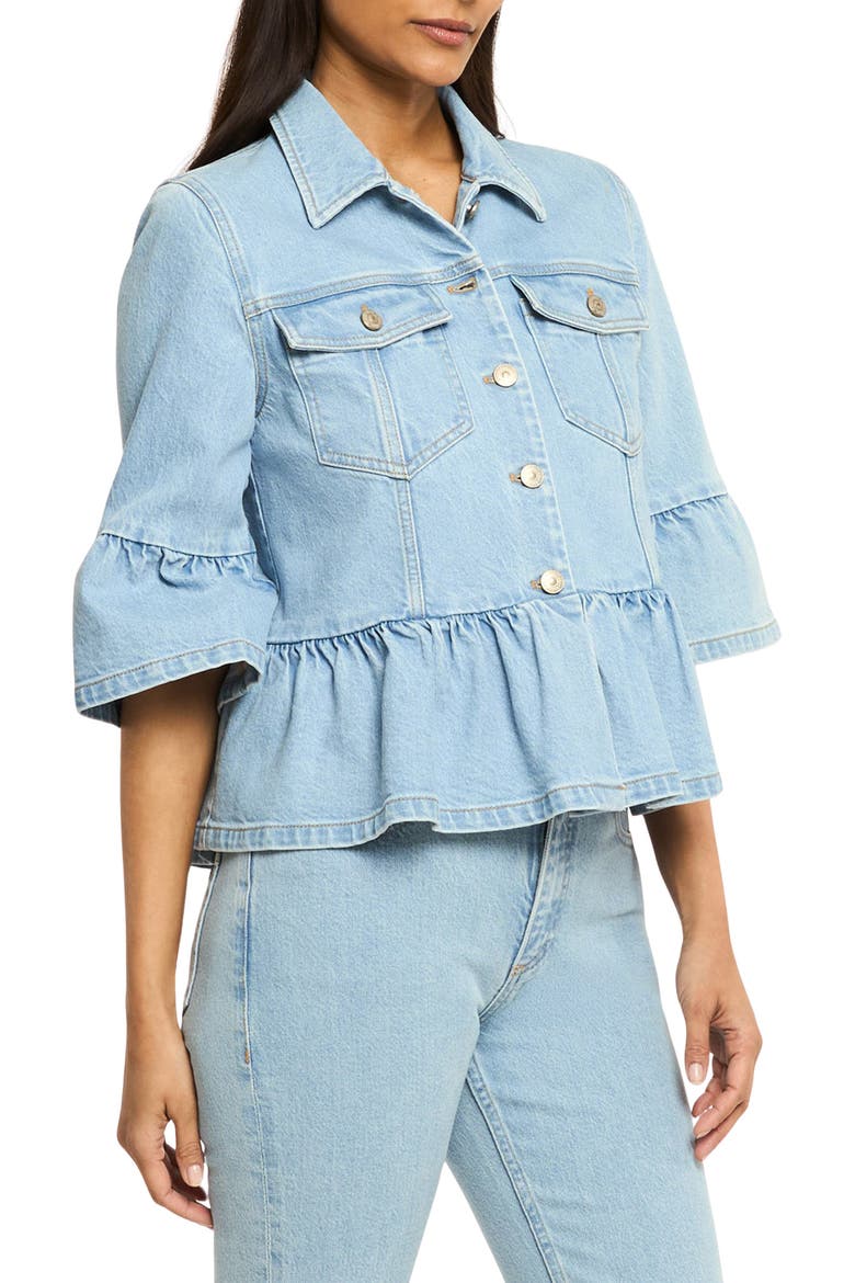 Mandie Denim Jacket, Main, color, MIST