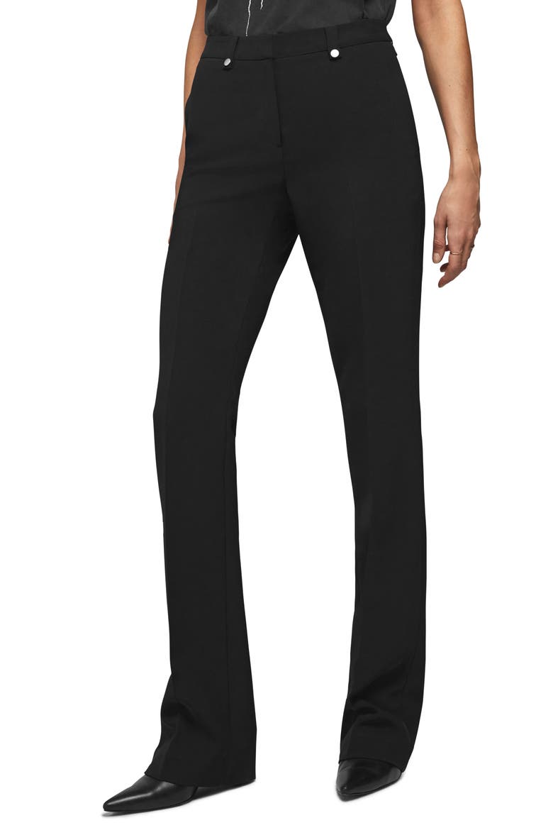 Flared Suit Pants, Main, color, BLACK