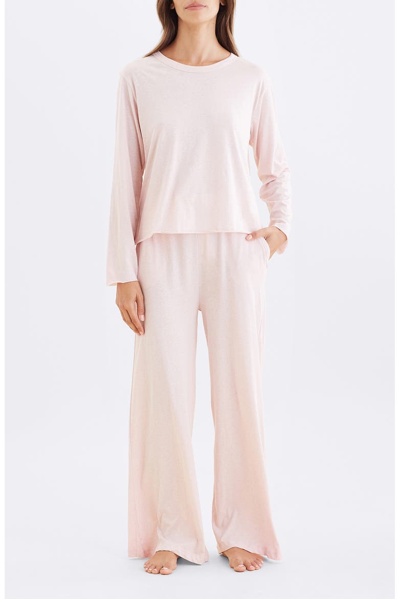 Jada Organic Cotton Pajama Pants, Alternate, color, PINK