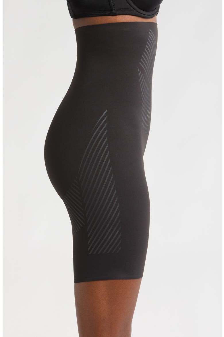 Iconic Core Rear Lift Thigh Slimming Shaper Shorts, Alternate, color, BLACK