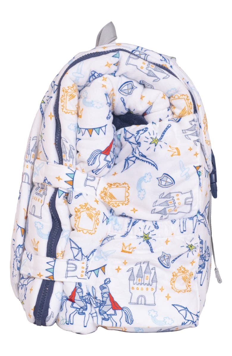 mimish Kids' Sleep-n-Pack Sleeping Bag Backpack, Alternate, color, White Multi