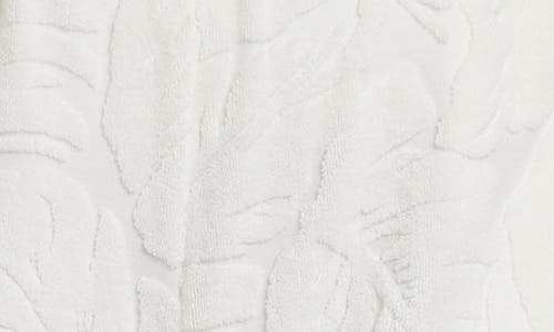 Faherty Cabana Terry Cloth Jacquard Shorts In Tropic Fern