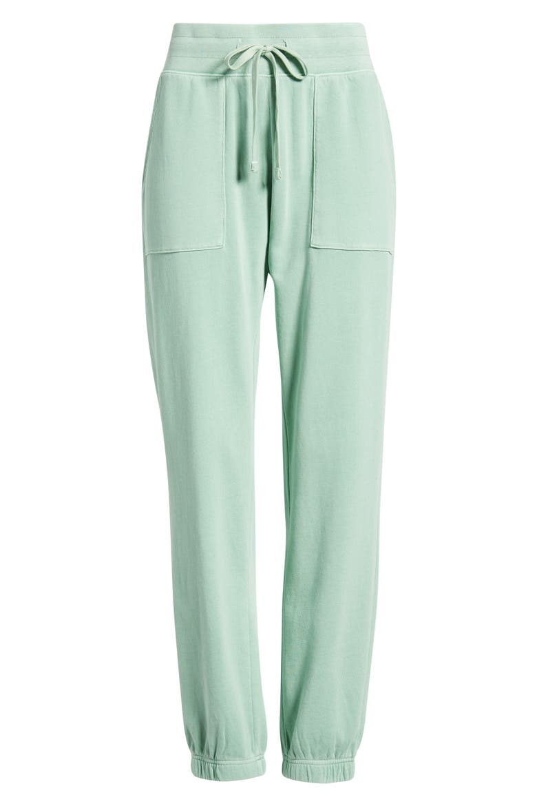 Marina del Mar Cotton Fleece Joggers, Alternate, color, GRANITE GREEN