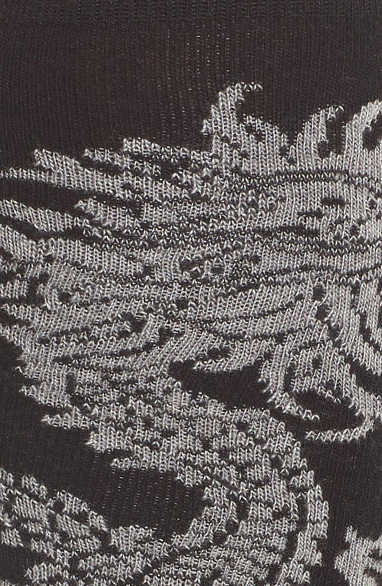 Natori Dragon Pattern Knee High Socks, Alternate, color, 