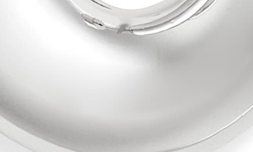 Nordstrom Oval Polished Hoop Earrings In Metallic