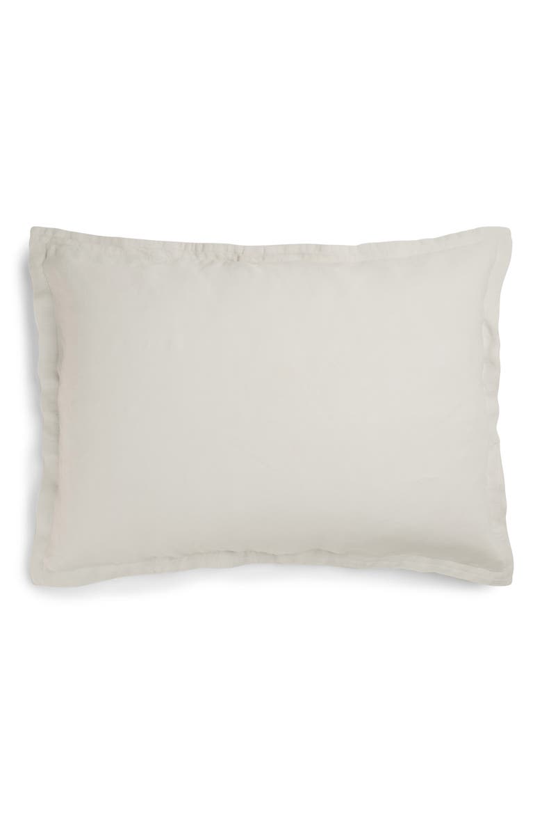 Set of 2 Linen Shams, Alternate, color, TOAST