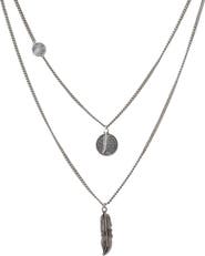 Mr. Ettika Ettika Men's Double Layered Charm Necklace