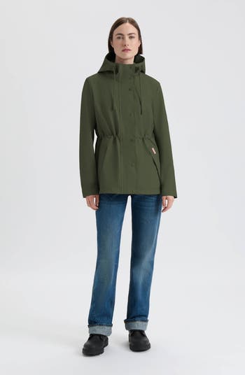 Abbey Short Rubberized Rain Jacket