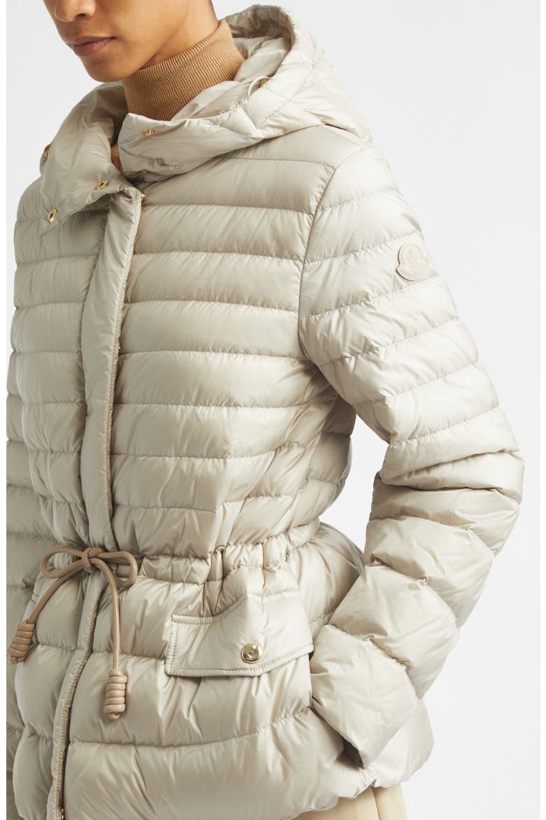 Raies Quilted Down Puffer Jacket, Alternate, color, BEIGE