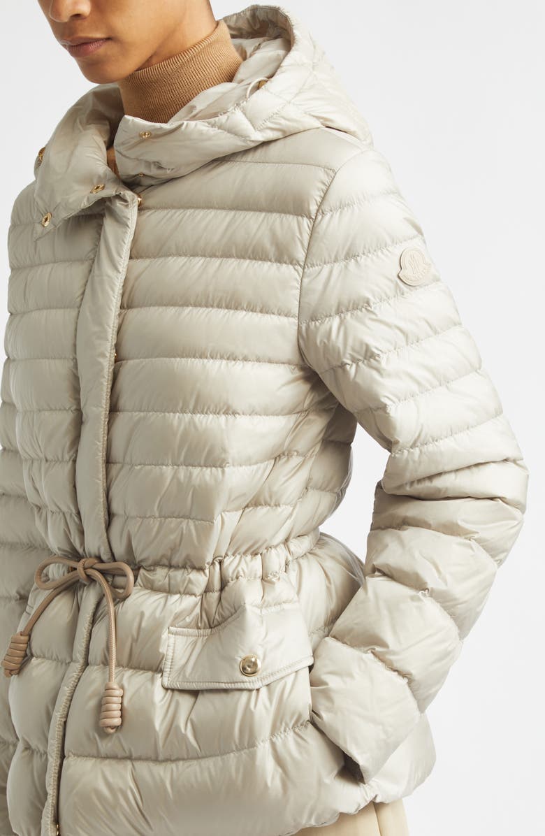 Moncler Raies Quilted Down Puffer Jacket, Alternate, color, Beige