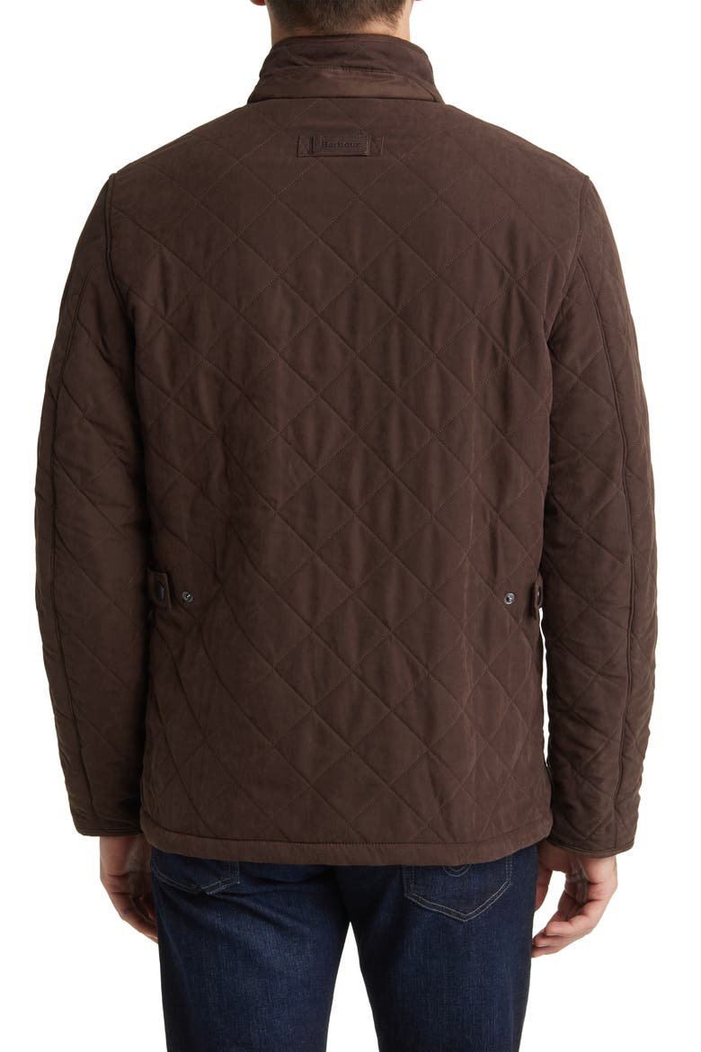 Bowden Quilted Nylon Jacket, Alternate, color, DARK BROWN