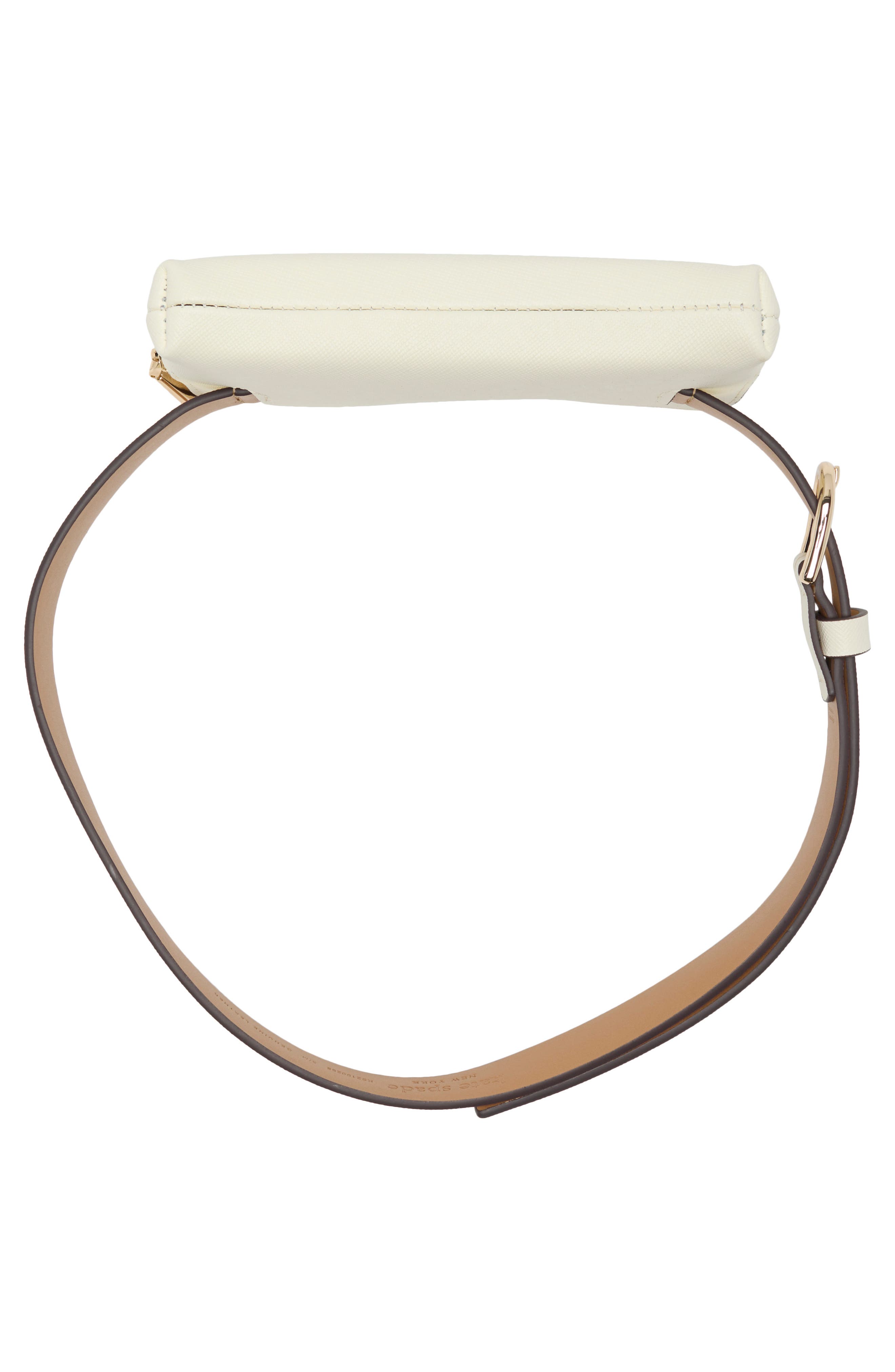 Kate Spade New York saffiano leather zip top belt bag, Alternate, color, 