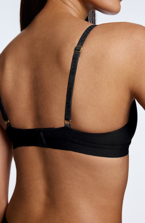 Pepper Supima® Cotton Lift Up Bra In Black