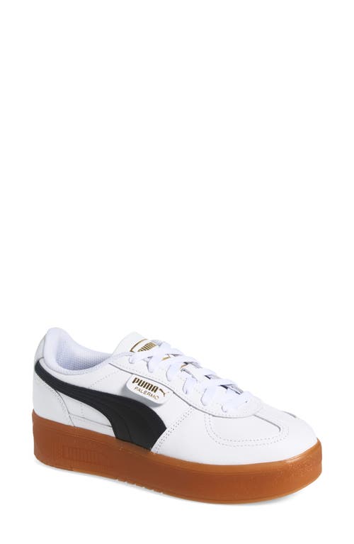 Shop Puma Palermo Elevata Platform Sneaker In White-gum