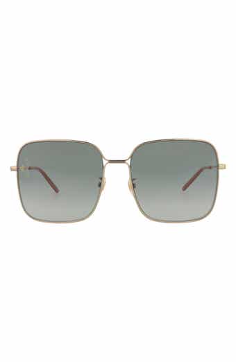 Gucci 60mm Square Sunglasses